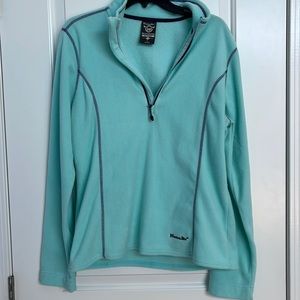 Women’s Moosejaw, size L, 1/2 zip fleece pullover, worn once